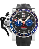 Graham Chronofighter Oversize GMT - Steel 2OVGS.B26A